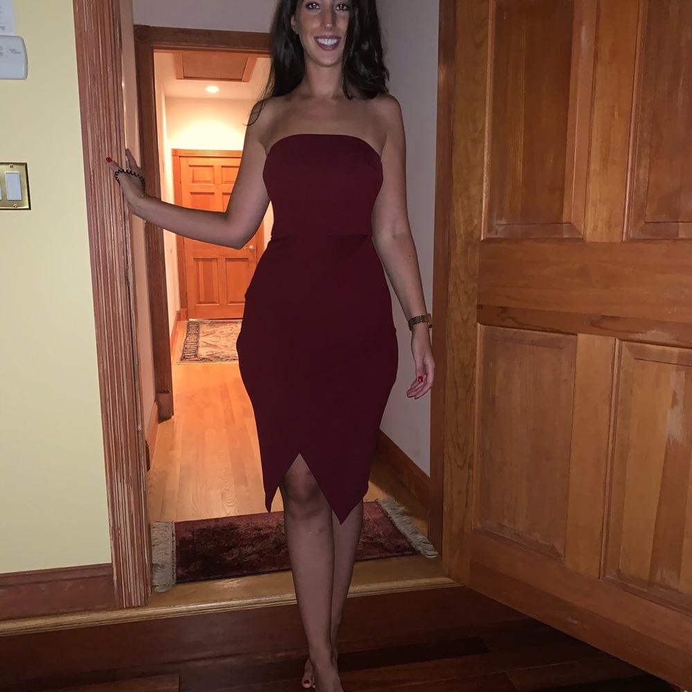 ASOS tube top plum dress size 4